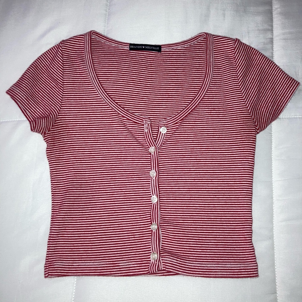 Brandy Melville Red Zelly Top